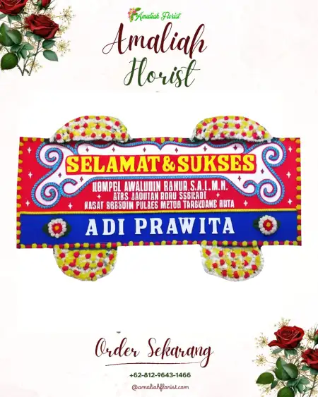 Papan Bunga Ucapan Selamat Pekutan